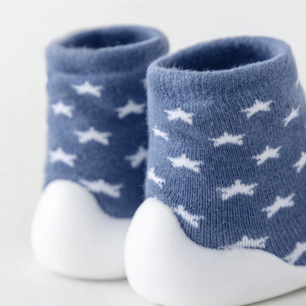 Zapatos de punto antideslizantes de bebé estrellas